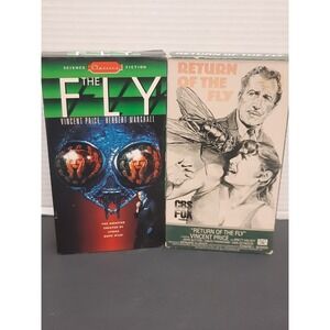The Fly, Return of the Fly, Vintage VHS Lot, Vincent Price